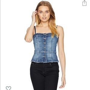 GUESS Ariana denim tank top